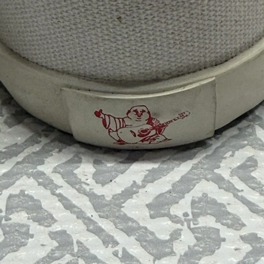 True Religion Vintage Canvas Low Top Sneakers White Men’s Size 11 TR118113 READ!